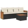 5-teiliges Gartenmöbel-Set und schwarze synthetische Rattankissen von , Gartensets - Ref: Foro24-3259858, Preis: 303,54 €, Ra...