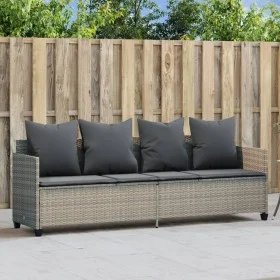 Tumbona con cojines ratán sintético gris claro de , Tumbonas - Ref: Foro24-368349, Precio: 238,99 €, Descuento: %