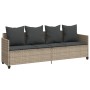 Sonnenliege mit hellgrauen synthetischen Rattankissen von , Liegen - Ref: Foro24-368349, Preis: 230,14 €, Rabatt: %