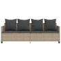 Sonnenliege mit hellgrauen synthetischen Rattankissen von , Liegen - Ref: Foro24-368349, Preis: 230,14 €, Rabatt: %