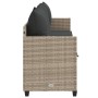 Sonnenliege mit hellgrauen synthetischen Rattankissen von , Liegen - Ref: Foro24-368349, Preis: 230,14 €, Rabatt: %