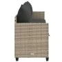 Sonnenliege mit hellgrauen synthetischen Rattankissen von , Liegen - Ref: Foro24-368349, Preis: 226,40 €, Rabatt: %
