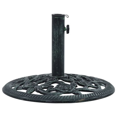 Sonnenschirmständer aus grünem Gusseisen, 9 kg, 40 cm von vidaXL, Schirmständer - Ref: Foro24-47863, Preis: 49,60 €, Rabatt: %
