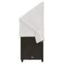 Liege mit Verdeck und braunen synthetischen Rattankissen von , Liegen - Ref: Foro24-368354, Preis: 279,11 €, Rabatt: %