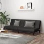 2 seater black synthetic leather sofa bed by , Sofas - Ref: Foro24-375947, Price: 239,37 €, Discount: %