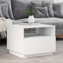 Couchtisch mit weißen LED-Leuchten 50x49x40 cm von , Couchtisch - Ref: Foro24-839826, Preis: 56,54 €, Rabatt: %