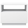 Mesa de centro con luces LED blanco 50x49x40 cm de , Mesas de centro - Ref: Foro24-839826, Precio: 56,49 €, Descuento: %