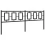 Kopfteil aus schwarzem Metall, 200 cm von , Kopf- und Fußteile - Ref: Foro24-374279, Preis: 49,62 €, Rabatt: %