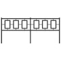 Black metal headboard 200 cm by , Headboards and footboards - Ref: Foro24-374279, Price: 50,34 €, Discount: %