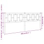 Kopfteil aus schwarzem Metall, 200 cm von , Kopf- und Fußteile - Ref: Foro24-374279, Preis: 50,34 €, Rabatt: %