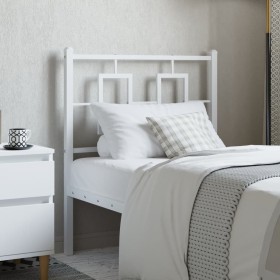 White metal headboard 75 cm by , Headboards and footboards - Ref: Foro24-374316, Price: 28,33 €, Discount: %
