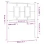 Cabecero de metal blanco 75 cm de , Cabeceros y pies de cama - Ref: Foro24-374316, Precio: 27,91 €, Descuento: %