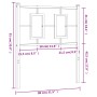 Kopfteil aus weißem Metall, 75 cm von , Kopf- und Fußteile - Ref: Foro24-374316, Preis: 28,33 €, Rabatt: %