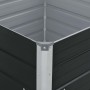 Jardinera elevada de acero galvanizado antracita 100x100x45 cm