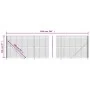 Drahtzaun mit anthrazitgrauem Flansch 2,2x10 m von , Zaunpaneele - Ref: Foro24-154311, Preis: 83,82 €, Rabatt: %