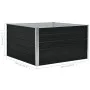 Raised anthracite galvanized steel planter 100x100x45 cm by vidaXL, Pots and planters - Ref: Foro24-47024, Price: 40,39 €, Di...