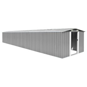 Galvanized steel garden shed in gray, 257x779x181 cm. by vidaXL, Sheds - Ref: Foro24-47033, Price: 859,27 €, Discount: %