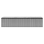 Cobertizo de jardín acero galvanizado gris 257x779x181 cm