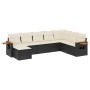 8-teiliges Gartensofa-Set und schwarze synthetische Rattankissen von , Gartensets - Ref: Foro24-3259487, Preis: 483,83 €, Rab...