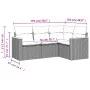 4-piece garden sofa set with black synthetic rattan cushions by , Garden sets - Ref: Foro24-3258332, Price: 269,47 €, Discoun...