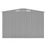 Cobertizo de jardín acero galvanizado gris 257x779x181 cm de vidaXL, Cobertizos - Ref: Foro24-47033, Precio: 859,27 €, Descue...