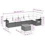 7-piece garden dining set and black synthetic rattan cushions by , Garden sets - Ref: Foro24-3256903, Price: 412,51 €, Discou...