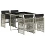 Garten-Essgruppe 5-teilig mit hellgrauen synthetischen Rattankissen von , Gartensets - Ref: Foro24-3210899, Preis: 299,62 €, ...