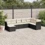 8-teiliges Gartensofa-Set und schwarze synthetische Rattankissen von , Gartensets - Ref: Foro24-3249885, Preis: 467,82 €, Rab...