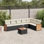 8-teiliges Gartensofa-Set und schwarze synthetische Rattankissen von , Gartensets - Ref: Foro24-3260117, Preis: 474,25 €, Rab...