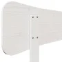 Bettkopfteil aus massivem weißem Kiefernholz, 160 cm von , Kopf- und Fußteile - Ref: Foro24-844770, Preis: 52,89 €, Rabatt: %