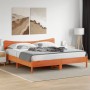 Bettkopfteil aus massivem Kiefernholz in Wachsbraun, 200 cm von , Kopf- und Fußteile - Ref: Foro24-844764, Preis: 52,25 €, Ra...