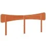 Wax brown solid pine wood bed headboard 200 cm by , Headboards and footboards - Ref: Foro24-844764, Price: 51,64 €, Discount: %