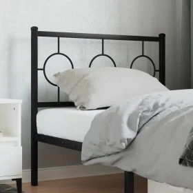 Kopfteil aus schwarzem Metall, 90 cm von , Kopf- und Fußteile - Ref: Foro24-376254, Preis: 32,62 €, Rabatt: %