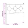 Kopfteil aus schwarzem Metall, 90 cm von , Kopf- und Fußteile - Ref: Foro24-376254, Preis: 33,06 €, Rabatt: %
