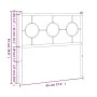 Kopfteil aus schwarzem Metall, 90 cm von , Kopf- und Fußteile - Ref: Foro24-376254, Preis: 32,61 €, Rabatt: %