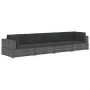 Set Gartensofas mit Kissen 4 Stück synthetisches Rattangrau von vidaXL, Gartensets - Ref: Foro24-47270, Preis: 302,79 €, Raba...