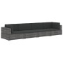 Set Gartensofas mit Kissen 4 Stück synthetisches Rattangrau von vidaXL, Gartensets - Ref: Foro24-47270, Preis: 307,23 €, Raba...