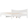 Solid white pine wood bed frame 140x200 cm by , Beds and slatted bases - Ref: Foro24-844726, Price: 129,07 €, Discount: %