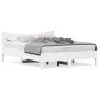 Solid white pine wood bed frame 120x200 cm by , Beds and slatted bases - Ref: Foro24-844730, Price: 122,02 €, Discount: %