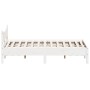 Solid white pine wood bed frame 120x200 cm by , Beds and slatted bases - Ref: Foro24-844730, Price: 123,07 €, Discount: %