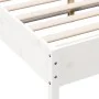 Massiver Bettrahmen aus weißem Kiefernholz, 120 x 200 cm von , Betten und Lattenroste - Ref: Foro24-844730, Preis: 122,02 €, ...