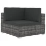 Garden sofa set with 4-piece synthetic rattan gray cushions by vidaXL, Garden sets - Ref: Foro24-47270, Price: 302,79 €, Disc...