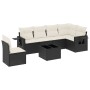 7-piece garden dining set and black synthetic rattan cushions by , Garden sets - Ref: Foro24-3252573, Price: 435,13 €, Discou...