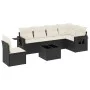 7-piece garden dining set and black synthetic rattan cushions by , Garden sets - Ref: Foro24-3252573, Price: 428,03 €, Discou...