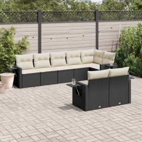 8-piece garden sofa set and black synthetic rattan cushions by , Garden sets - Ref: Foro24-3252753, Price: 534,40 €, Discount: %