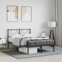 Bettgestell mit schwarzem Metallkopfteil 120x190 cm von , Betten und Lattenroste - Ref: Foro24-376223, Preis: 93,79 €, Rabatt: %