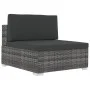 Garden sofa set with 4-piece synthetic rattan gray cushions by vidaXL, Garden sets - Ref: Foro24-47270, Price: 302,79 €, Disc...