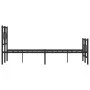 Black metal headboard and footboard bed frame 120x200 cm by , Beds and slatted bases - Ref: Foro24-376242, Price: 118,83 €, D...