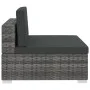 Garden sofa set with 4-piece synthetic rattan gray cushions by vidaXL, Garden sets - Ref: Foro24-47270, Price: 302,79 €, Disc...