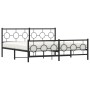 Estructura de cama cabecero y estribo metal negro 183x213 cm de , Camas y somieres - Ref: Foro24-376249, Precio: 140,63 €, De...